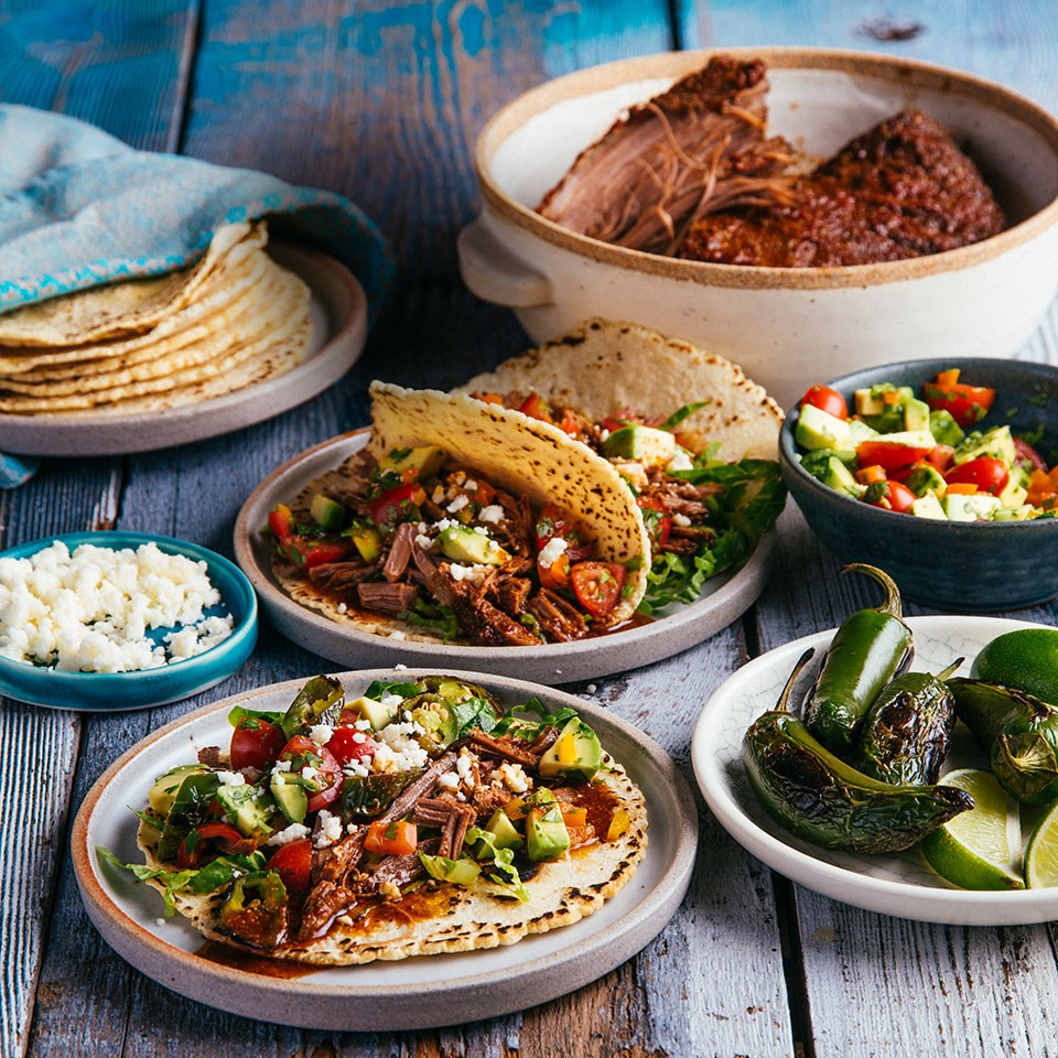 Beef Tacos With Avocado Salsa