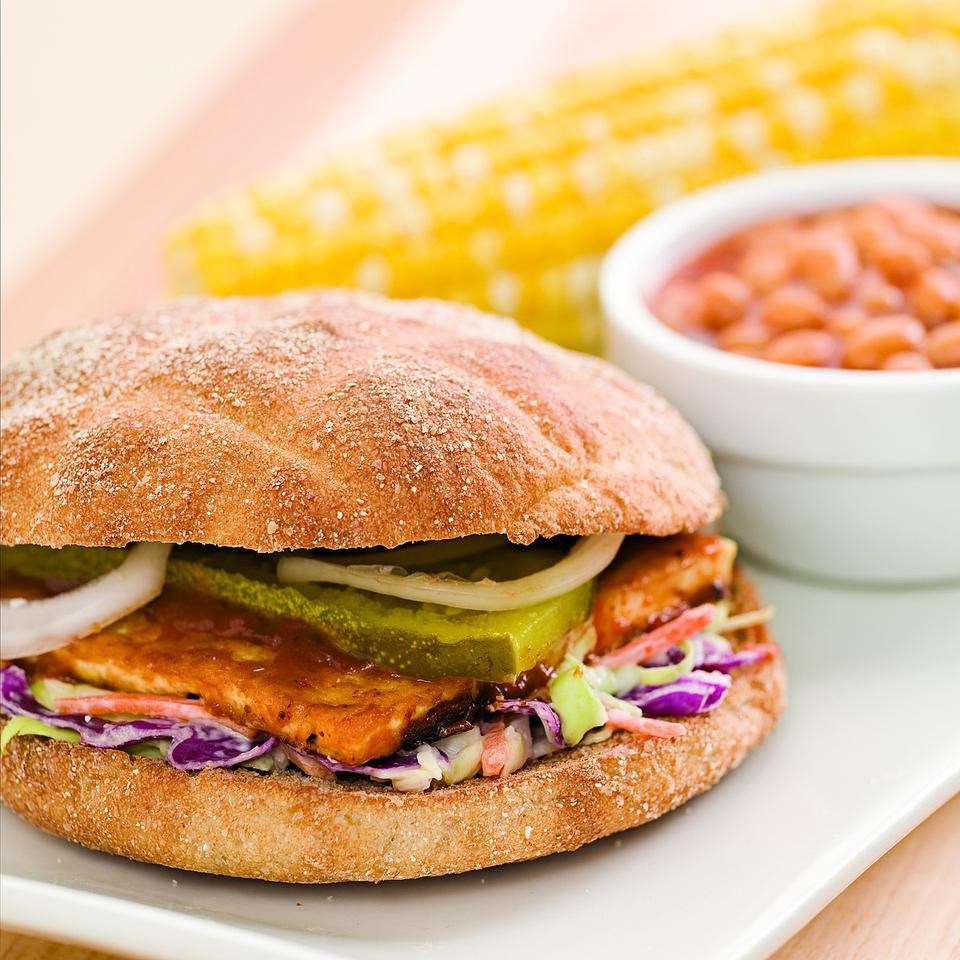 BBQ Tofu Sandwich